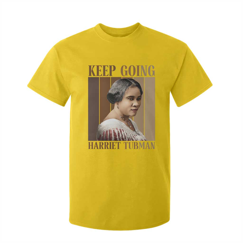 Madam CJ Walker Keep Going Retro Poster T Shirt For Kid Black History Month Gift
