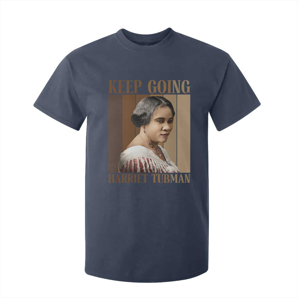 Madam CJ Walker Keep Going Retro Poster T Shirt For Kid Black History Month Gift