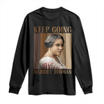 Madam CJ Walker Keep Going Retro Poster Long Sleeve Shirt Black History Month Gift