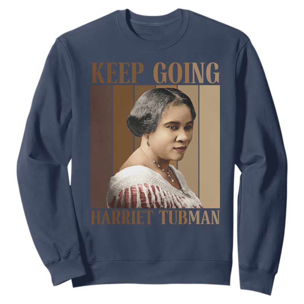 Madam CJ Walker Keep Going Retro Poster Sweatshirt Black History Month Gift