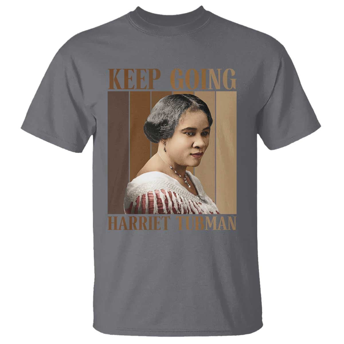 Madam CJ Walker Keep Going Retro Poster T Shirt Black History Month Gift