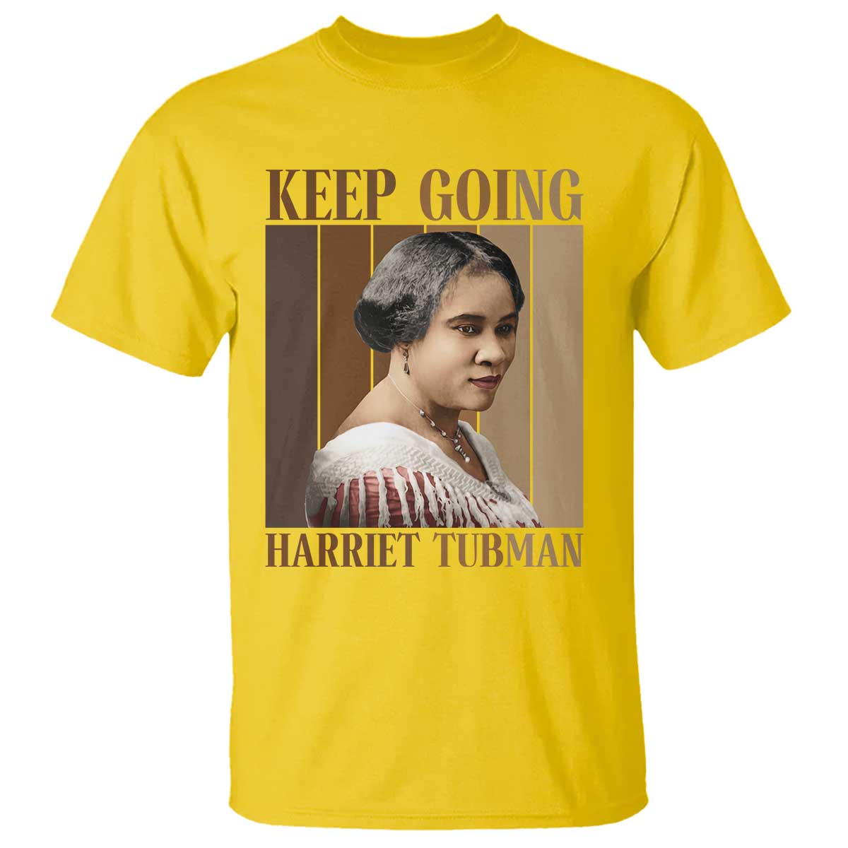 Madam CJ Walker Keep Going Retro Poster T Shirt Black History Month Gift