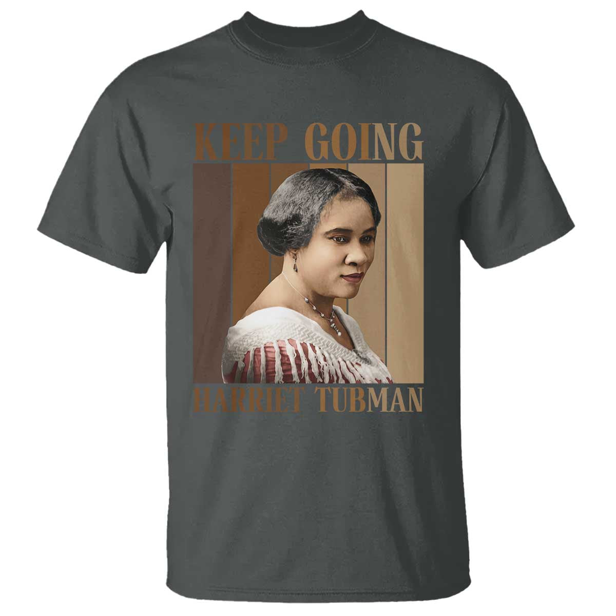 Madam CJ Walker Keep Going Retro Poster T Shirt Black History Month Gift