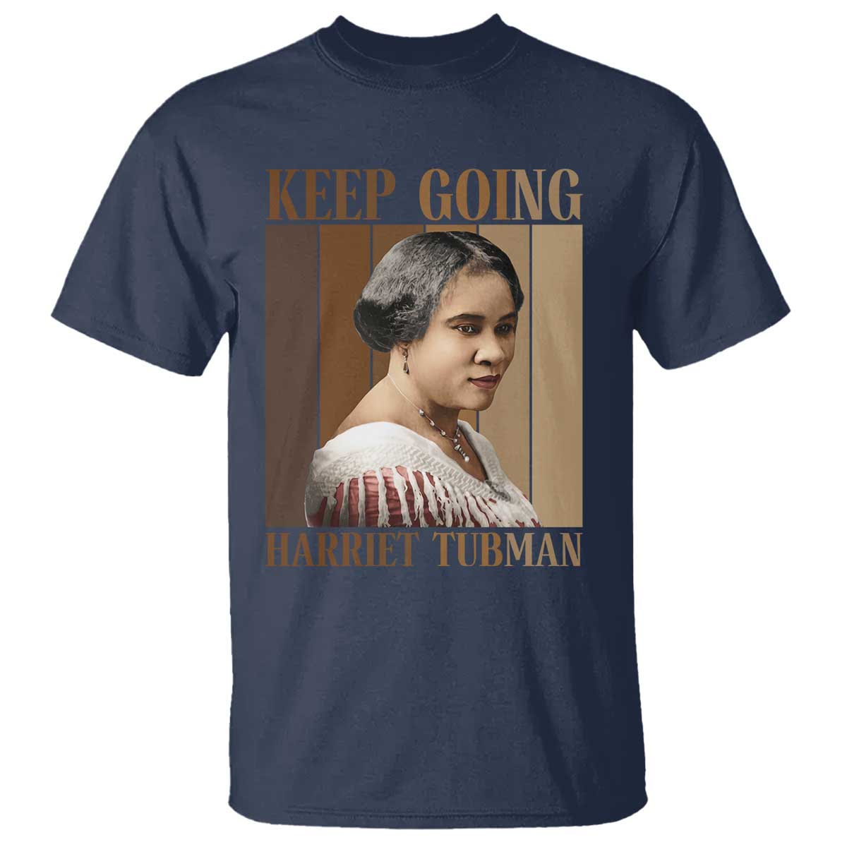 Madam CJ Walker Keep Going Retro Poster T Shirt Black History Month Gift