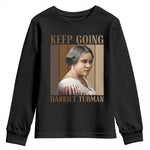 Madam CJ Walker Keep Going Retro Poster Youth Sweatshirt Black History Month Gift