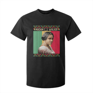 Madam CJ Walker Retro Sunset T Shirt For Kid Strong Black Woman Leader
