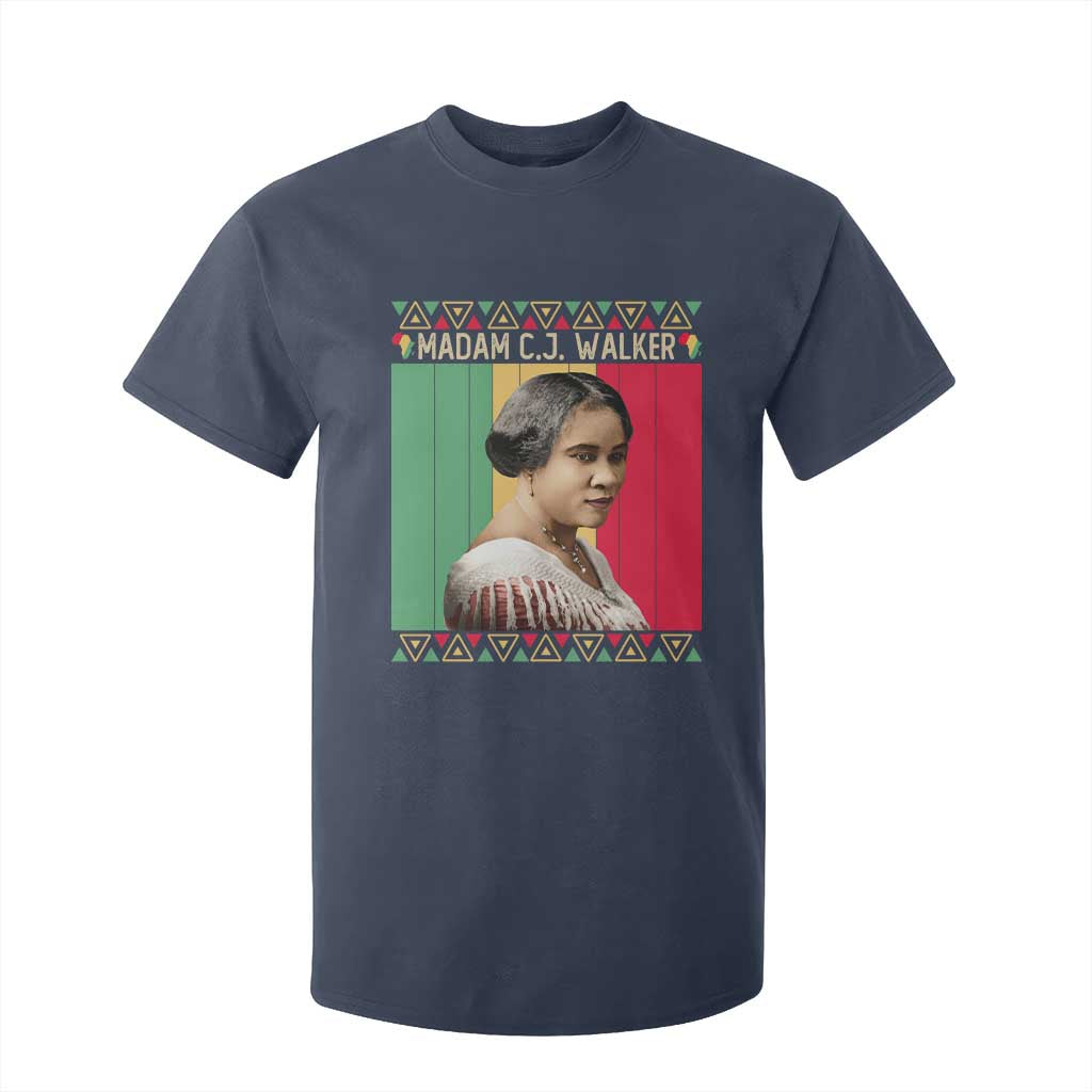 Madam CJ Walker Retro Sunset T Shirt For Kid Strong Black Woman Leader