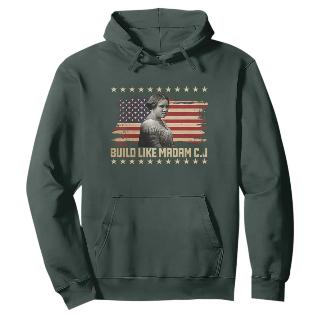 Build Like Madam CJ Walker Hoodie Black History Month Gift