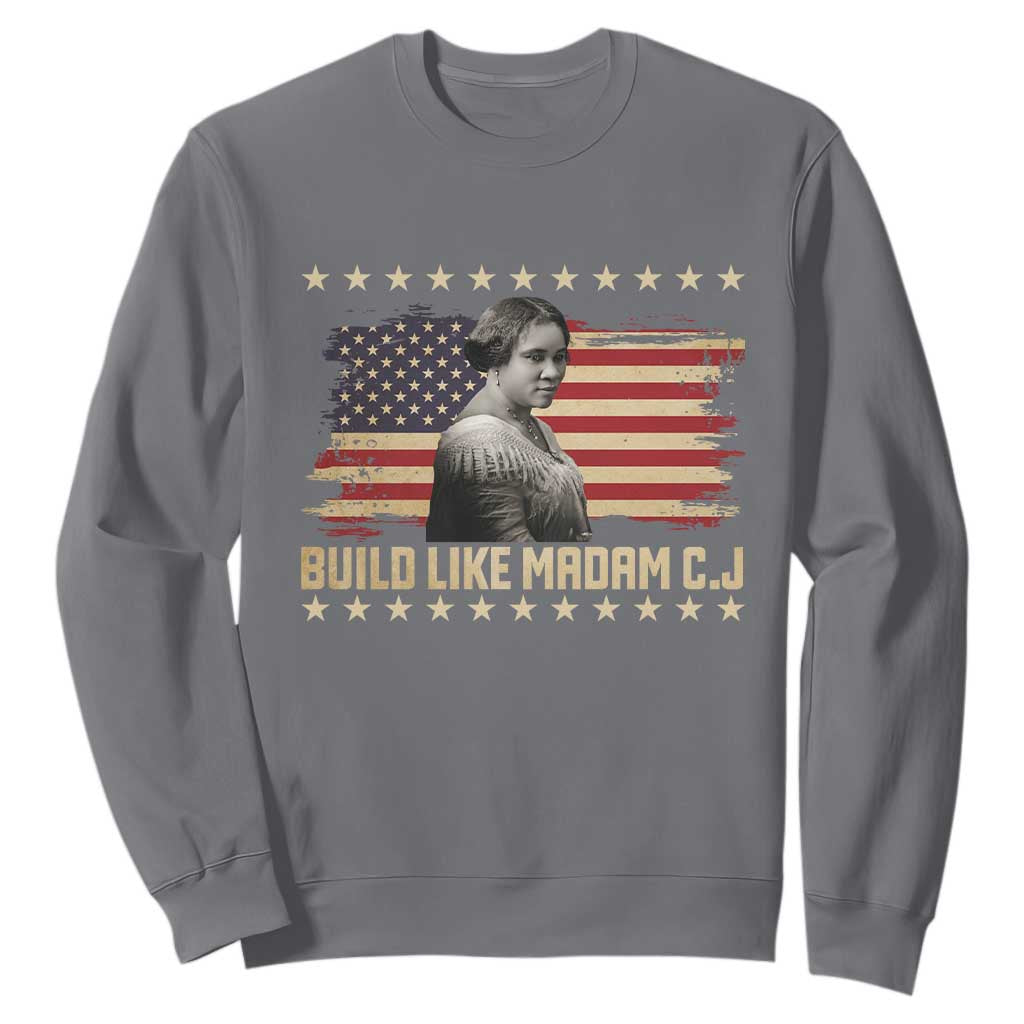 Build Like Madam CJ Walker Sweatshirt Black History Month Gift