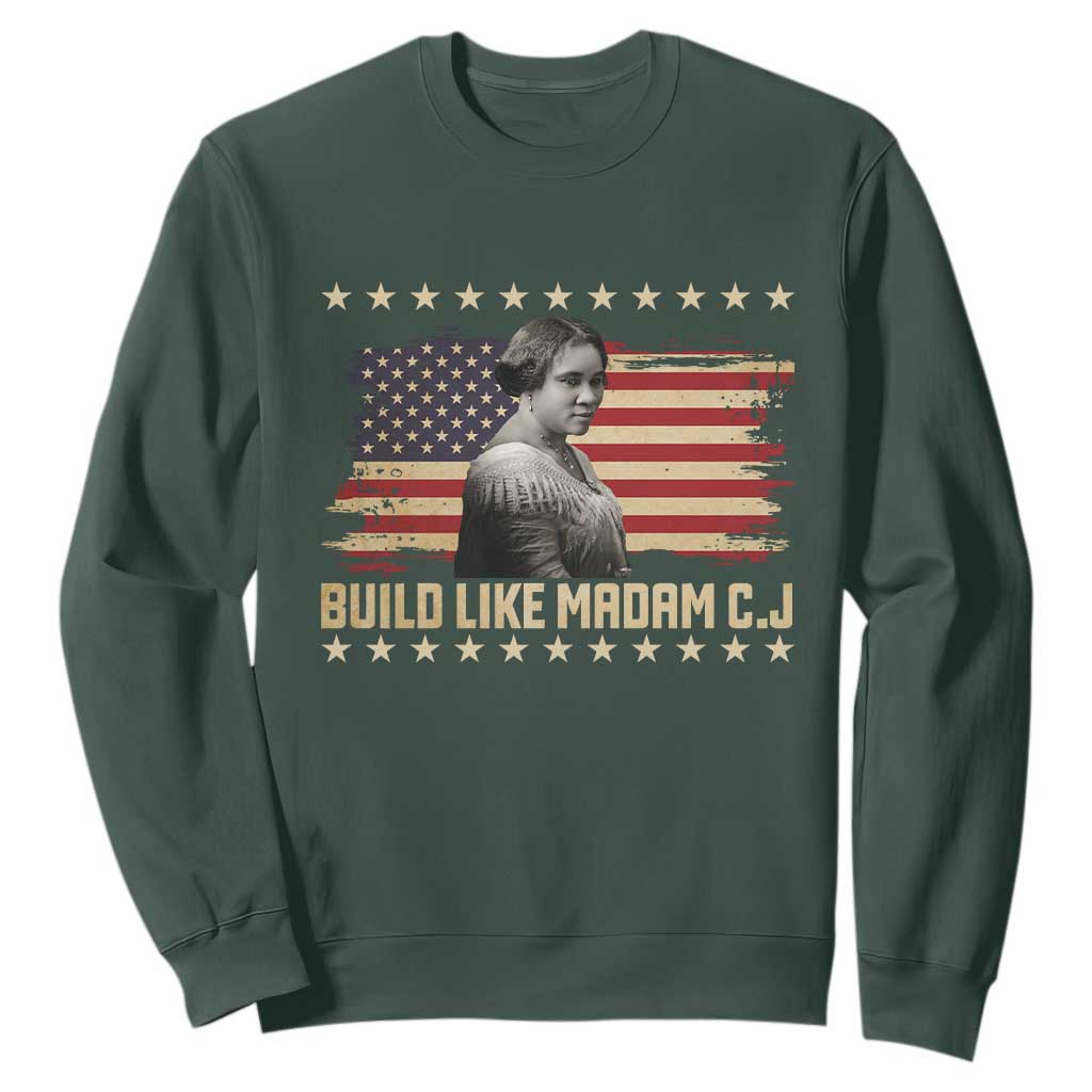 Build Like Madam CJ Walker Sweatshirt Black History Month Gift