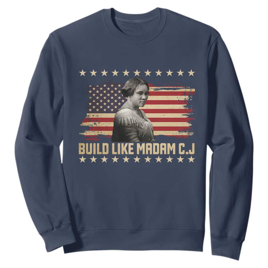Build Like Madam CJ Walker Sweatshirt Black History Month Gift