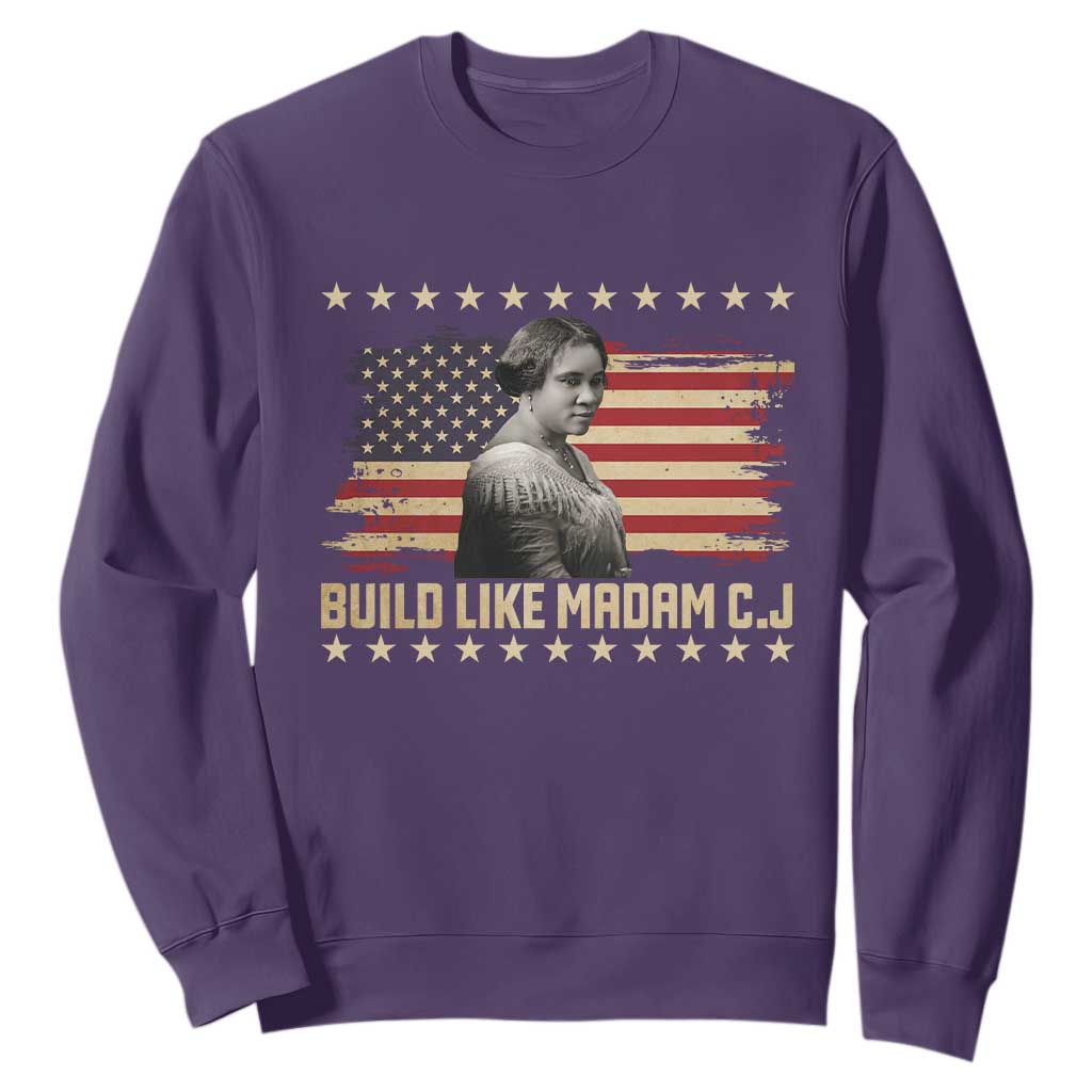 Build Like Madam CJ Walker Sweatshirt Black History Month Gift