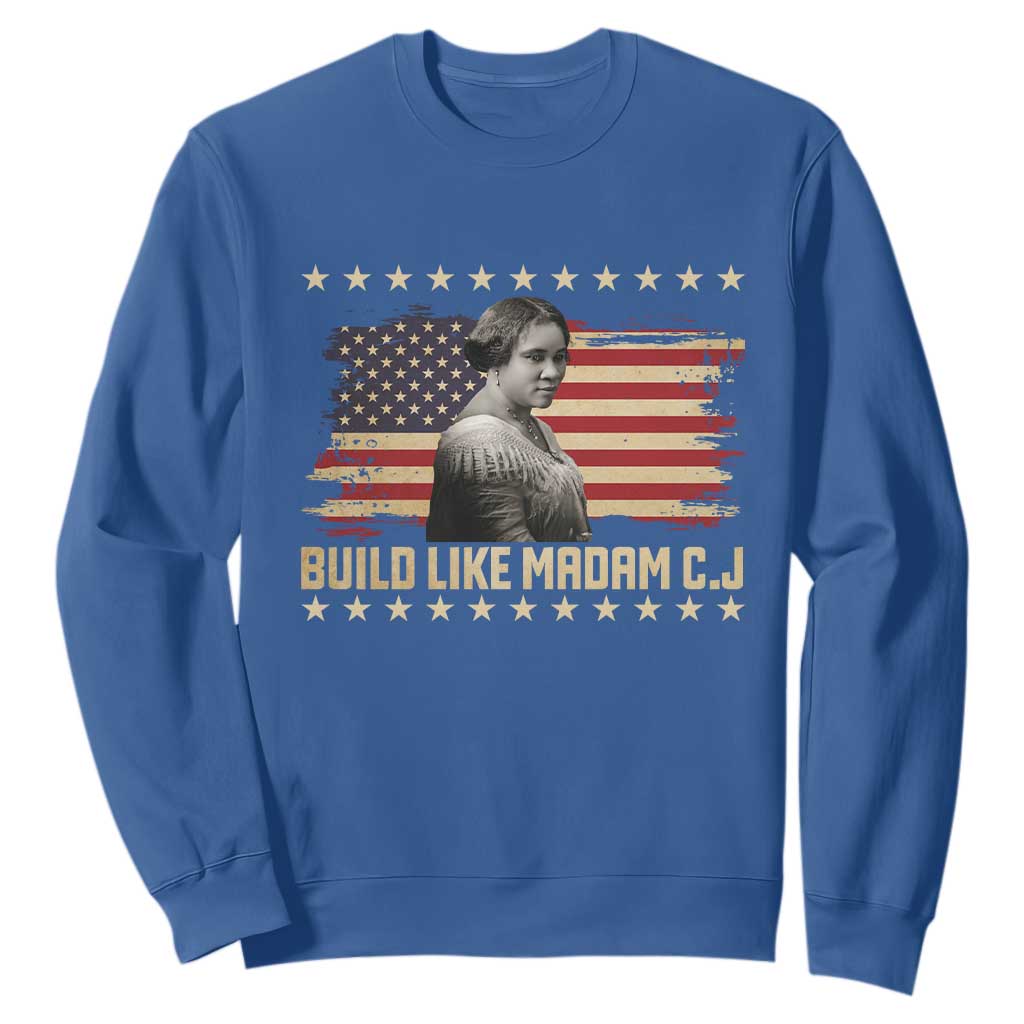 Build Like Madam CJ Walker Sweatshirt Black History Month Gift