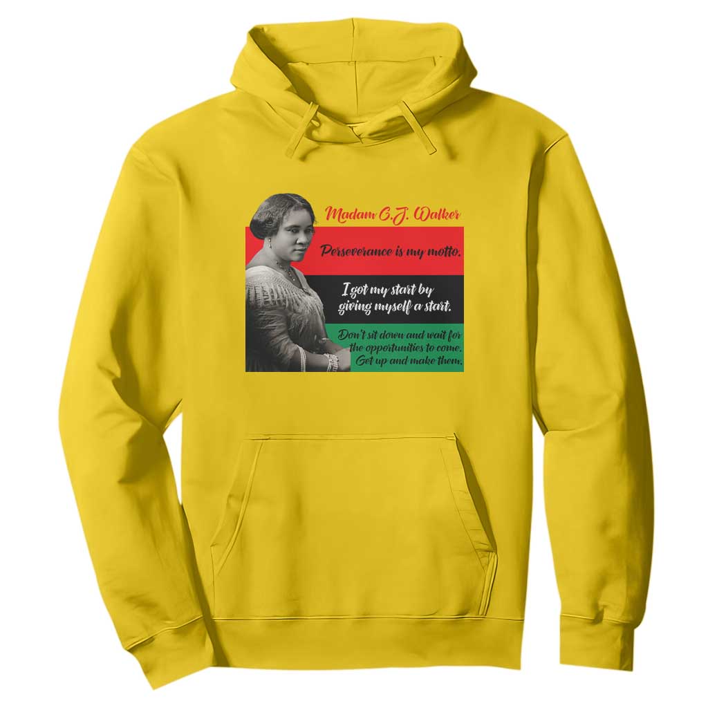 Madam CJ Walker Hoodie Women Empowerment Inspirational Quote