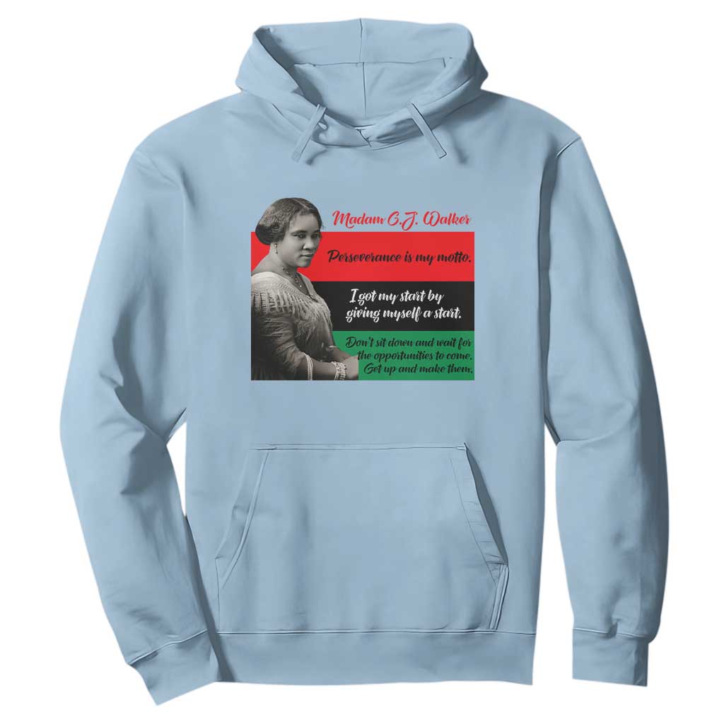 Madam CJ Walker Hoodie Women Empowerment Inspirational Quote