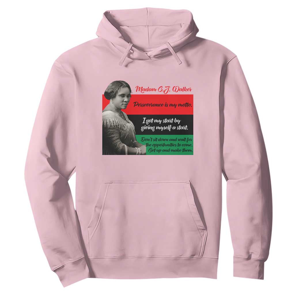 Madam CJ Walker Hoodie Women Empowerment Inspirational Quote
