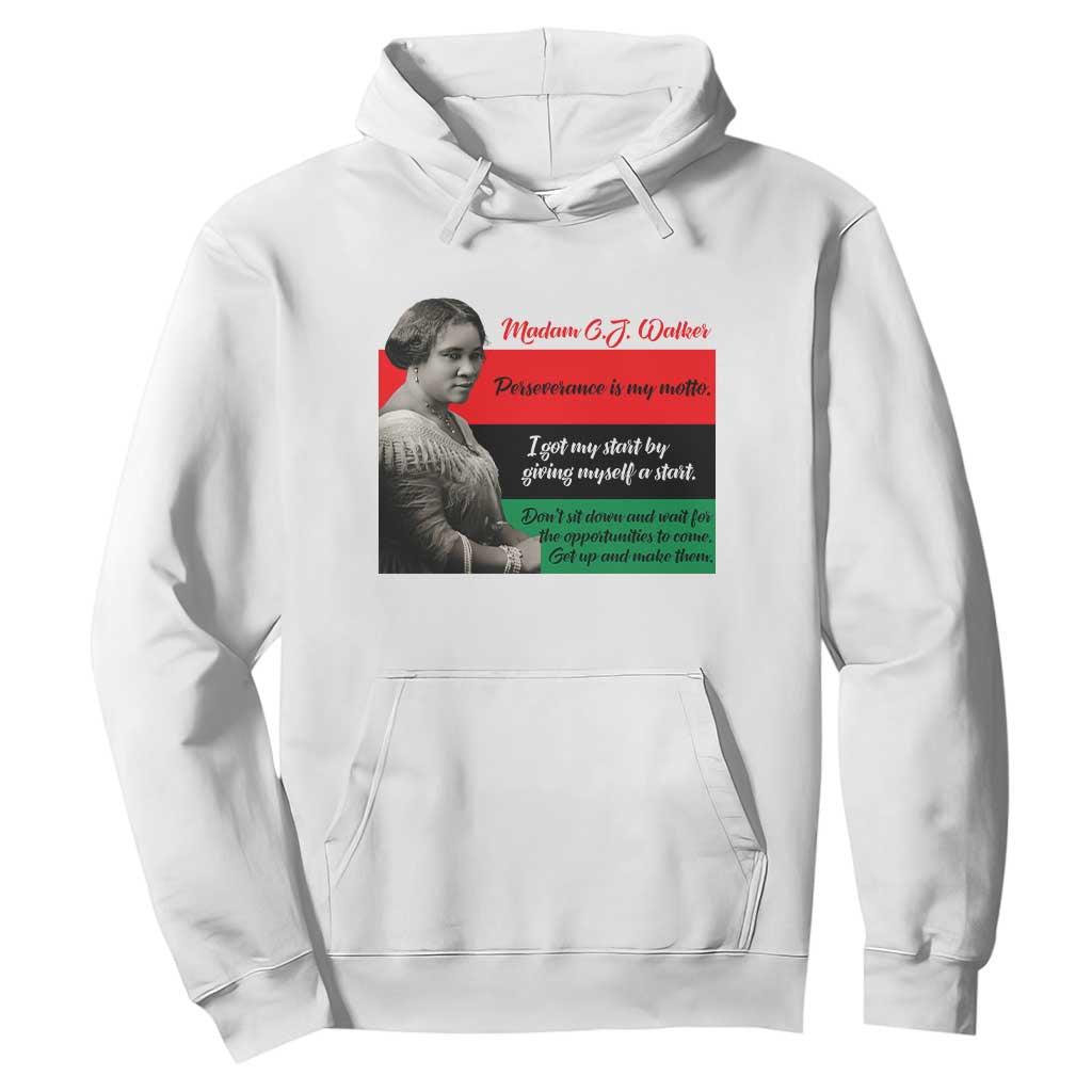 Madam CJ Walker Hoodie Women Empowerment Inspirational Quote