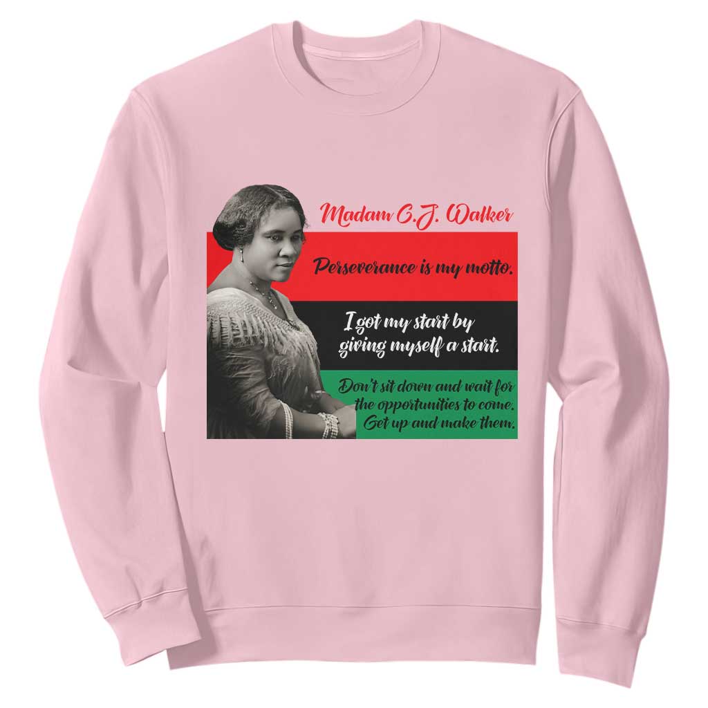Madam CJ Walker Sweatshirt Women Empowerment Inspirational Quote