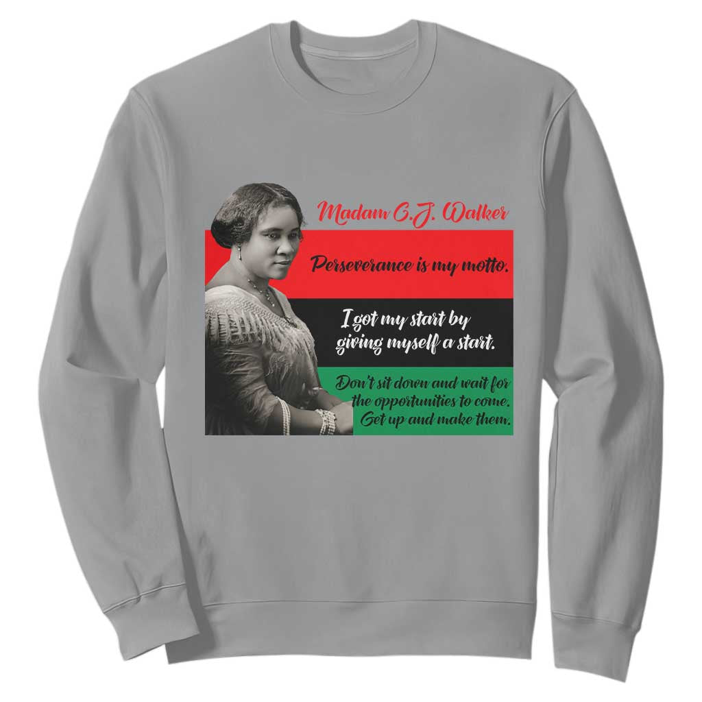 Madam CJ Walker Sweatshirt Women Empowerment Inspirational Quote
