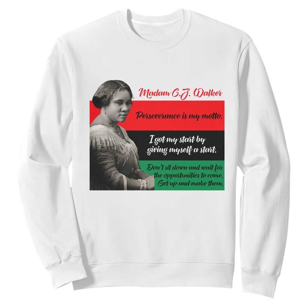 Madam CJ Walker Sweatshirt Women Empowerment Inspirational Quote