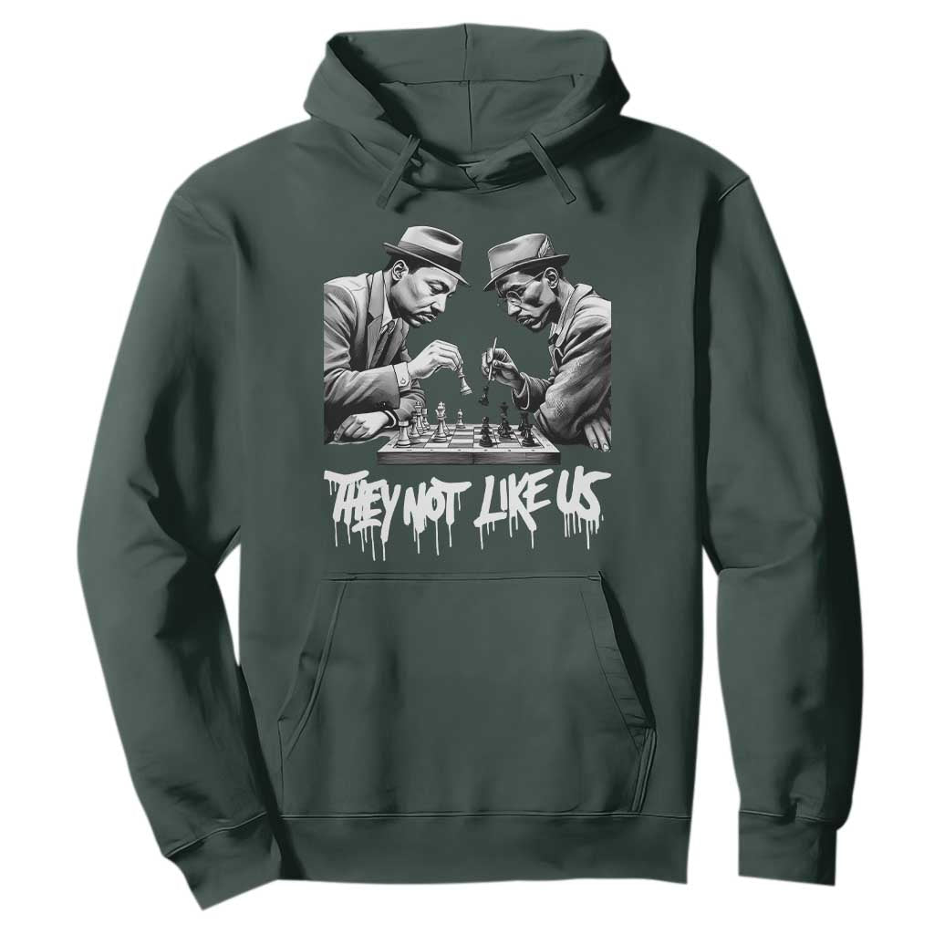 MLK And Malcolm X Hoodie They Not Like Us African American Heritage Gift - African Pride