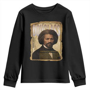 Frederick Douglass Historical Newspaper Youth Sweatshirt The Sage Of Cedar Hill - African Pride