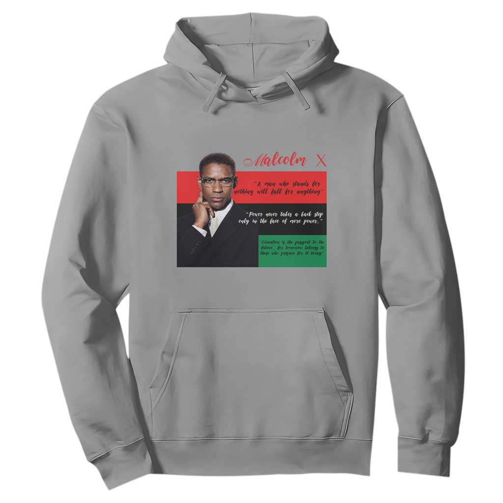 Motivational Malcolm X Quote Hoodie Black History Month Gift - African Pride