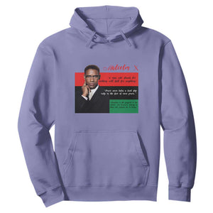 Motivational Malcolm X Quote Hoodie Black History Month Gift - African Pride