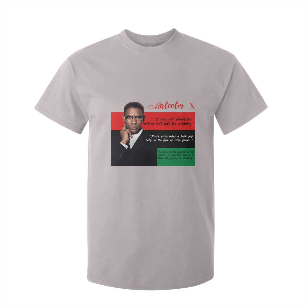 Motivational Malcolm X Quote T Shirt For Kid Black History Month Gift - African Pride