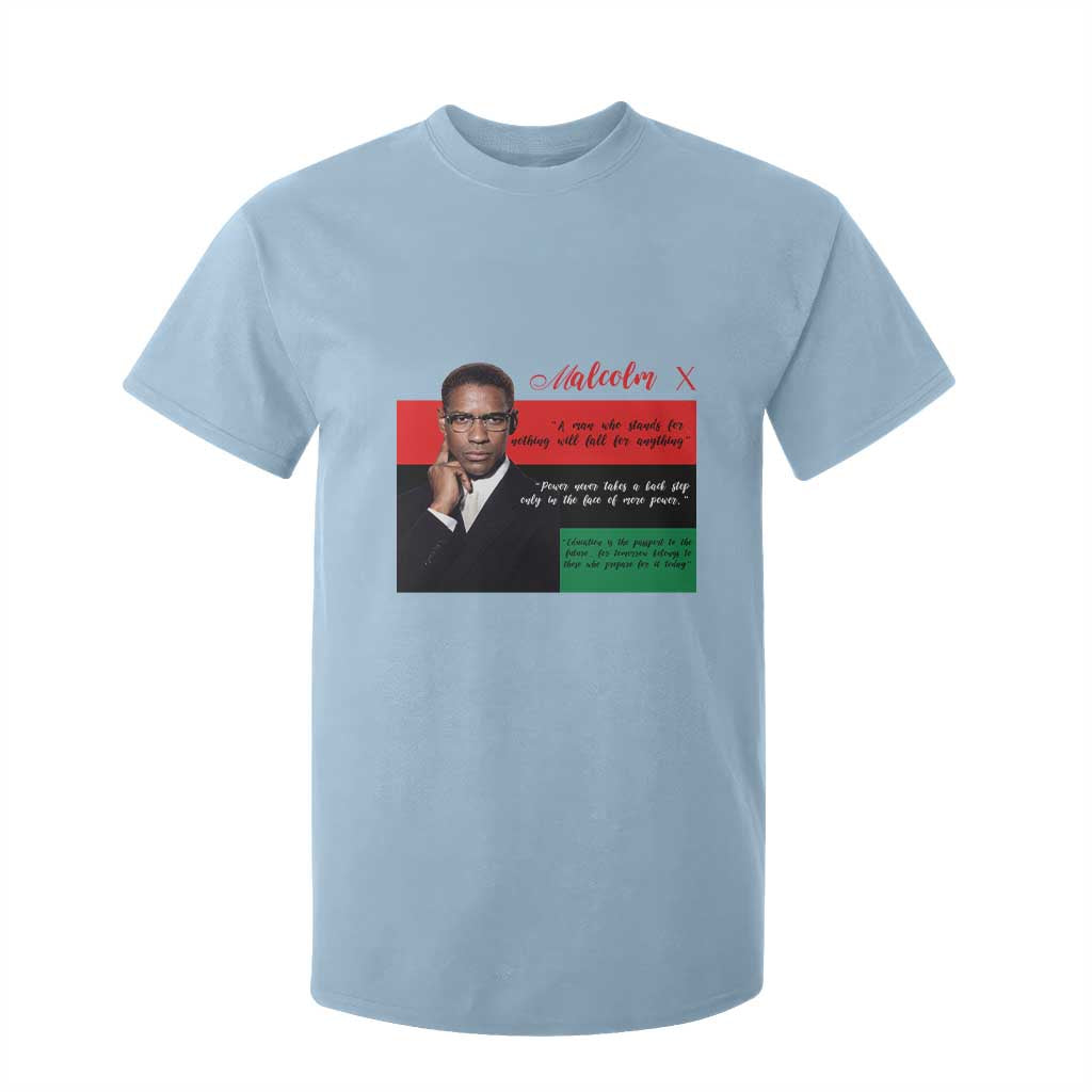 Motivational Malcolm X Quote T Shirt For Kid Black History Month Gift - African Pride