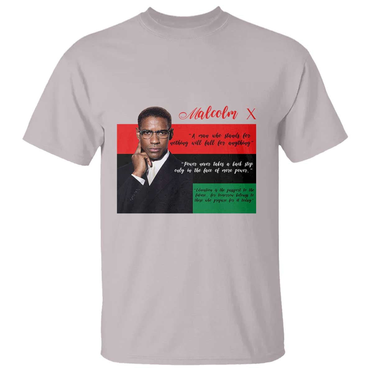 Motivational Malcolm X Quote T Shirt Black History Month Gift - African Pride