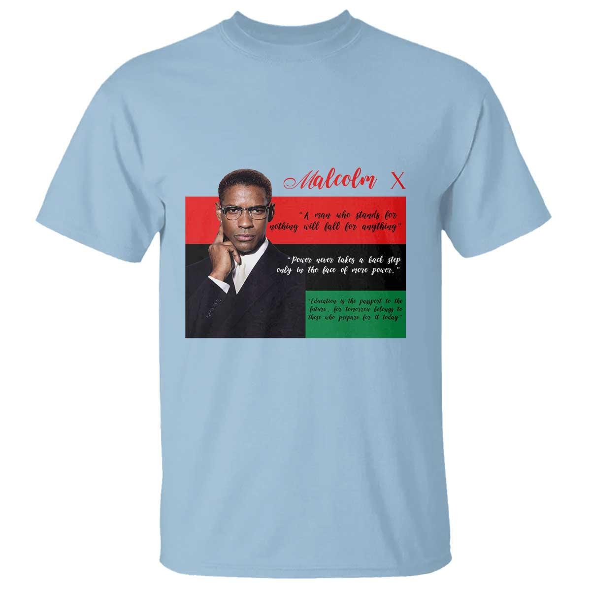 Motivational Malcolm X Quote T Shirt Black History Month Gift - African Pride