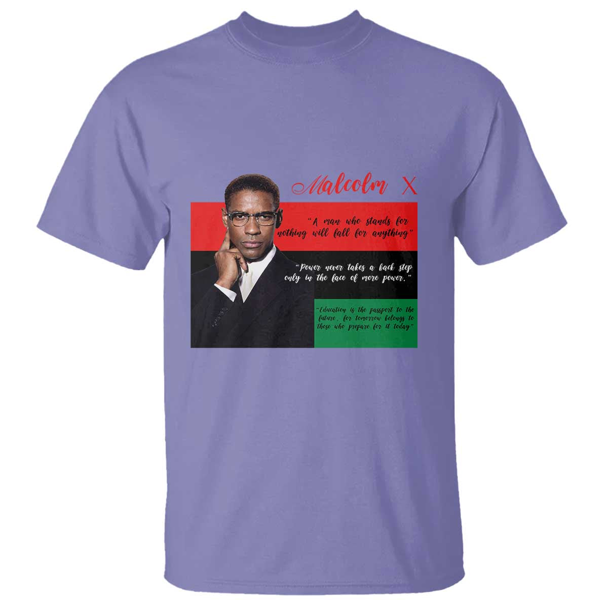 Motivational Malcolm X Quote T Shirt Black History Month Gift - African Pride