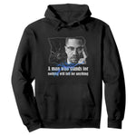 Malcolm X Quote Hoodie A Man Who Stands For Nothing Will Fall - African Pride