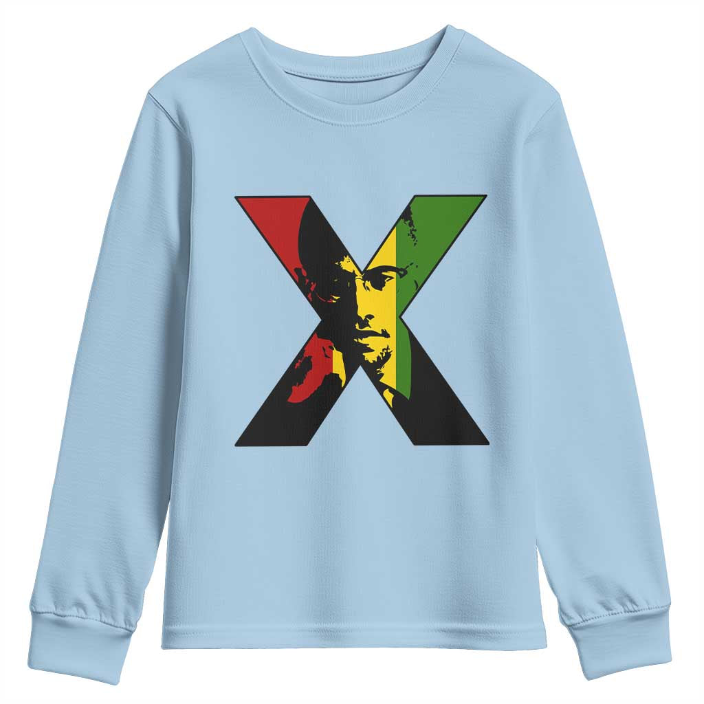 Malcolm X Youth Sweatshirt African American Heritage Gift - African Pride