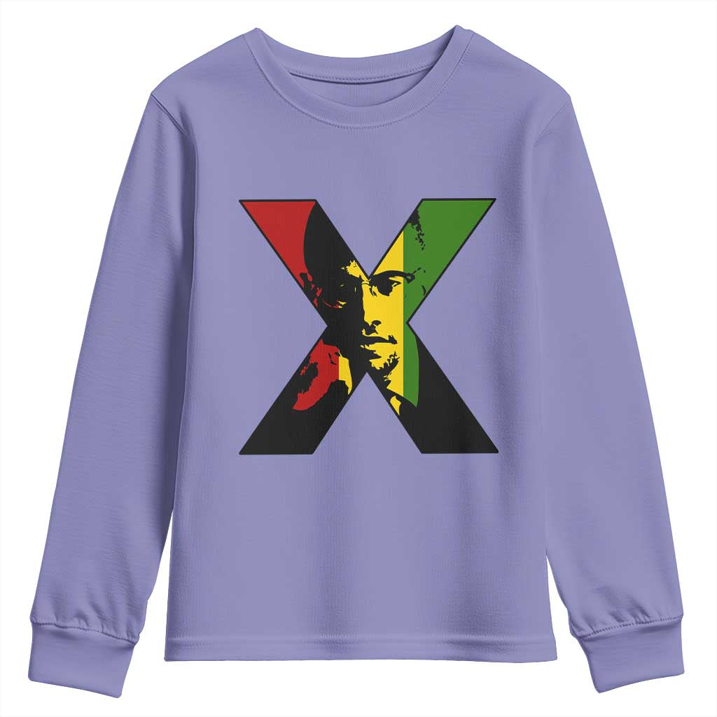 Malcolm X Youth Sweatshirt African American Heritage Gift - African Pride