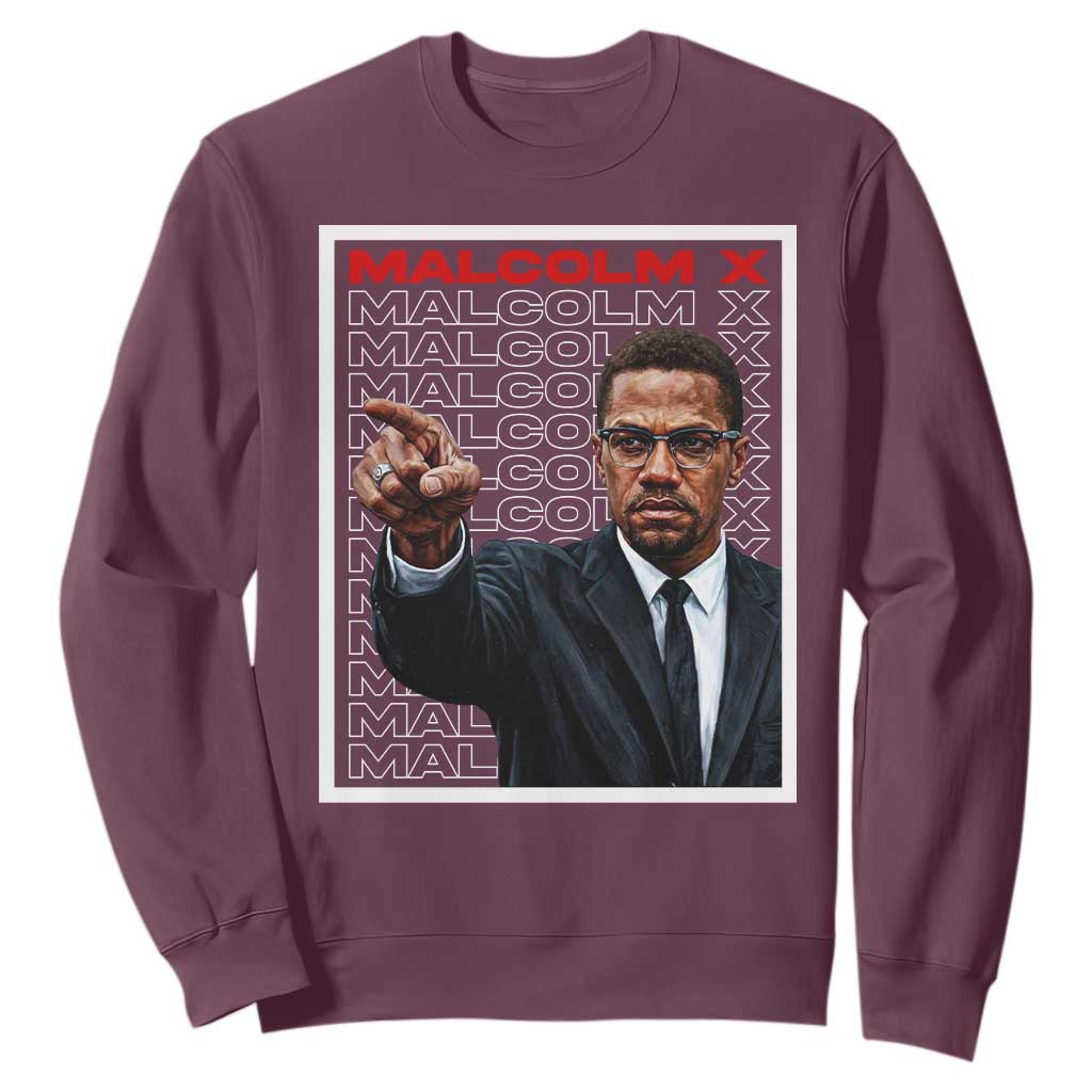 Malcolm X Legend Sweatshirt African American Activist Legacy - African Pride