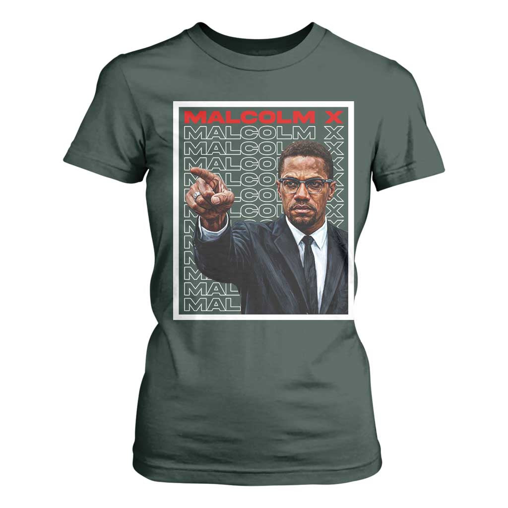 Malcolm X Legend T Shirt For Women African American Activist Legacy - African Pride