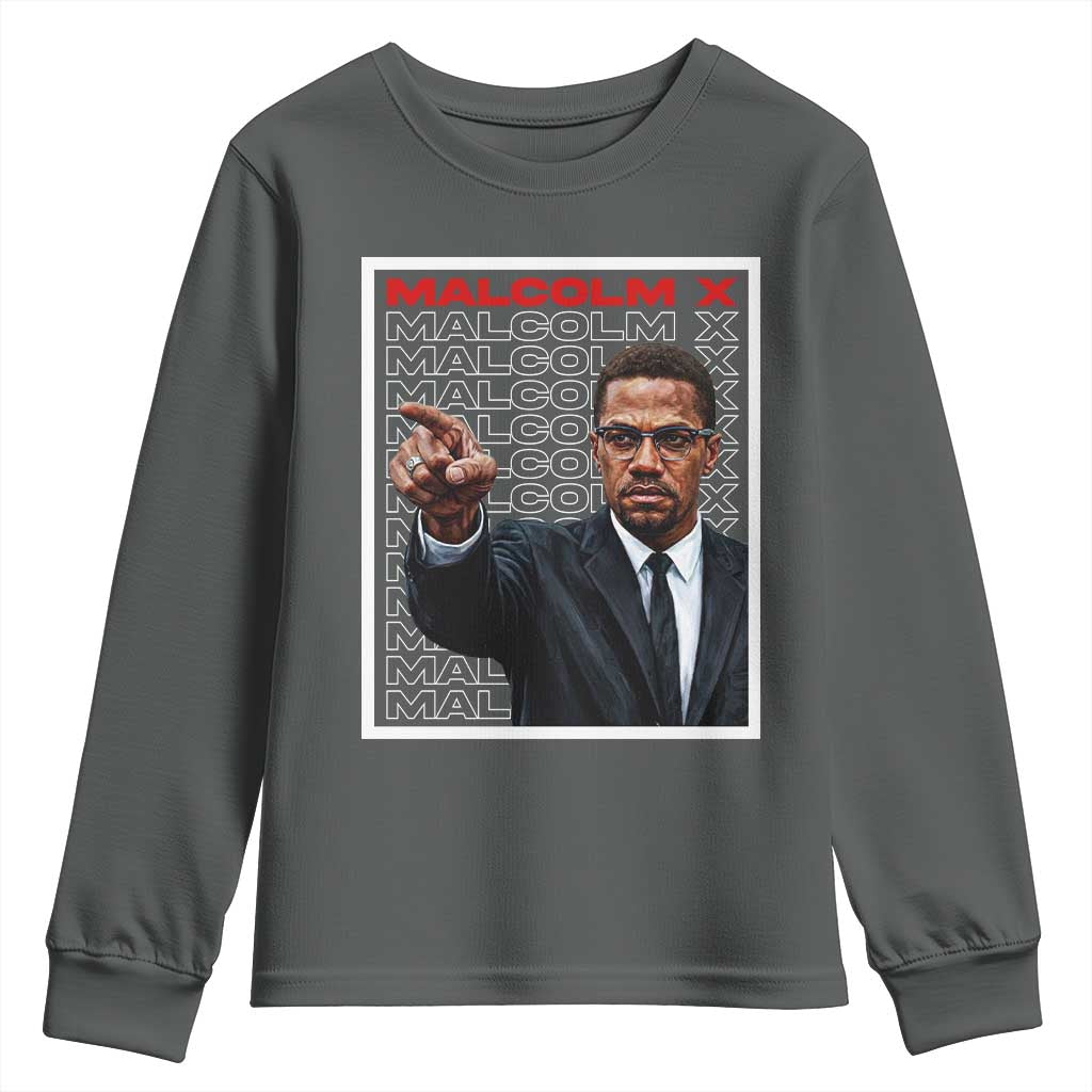 Malcolm X Legend Youth Sweatshirt African American Activist Legacy - African Pride