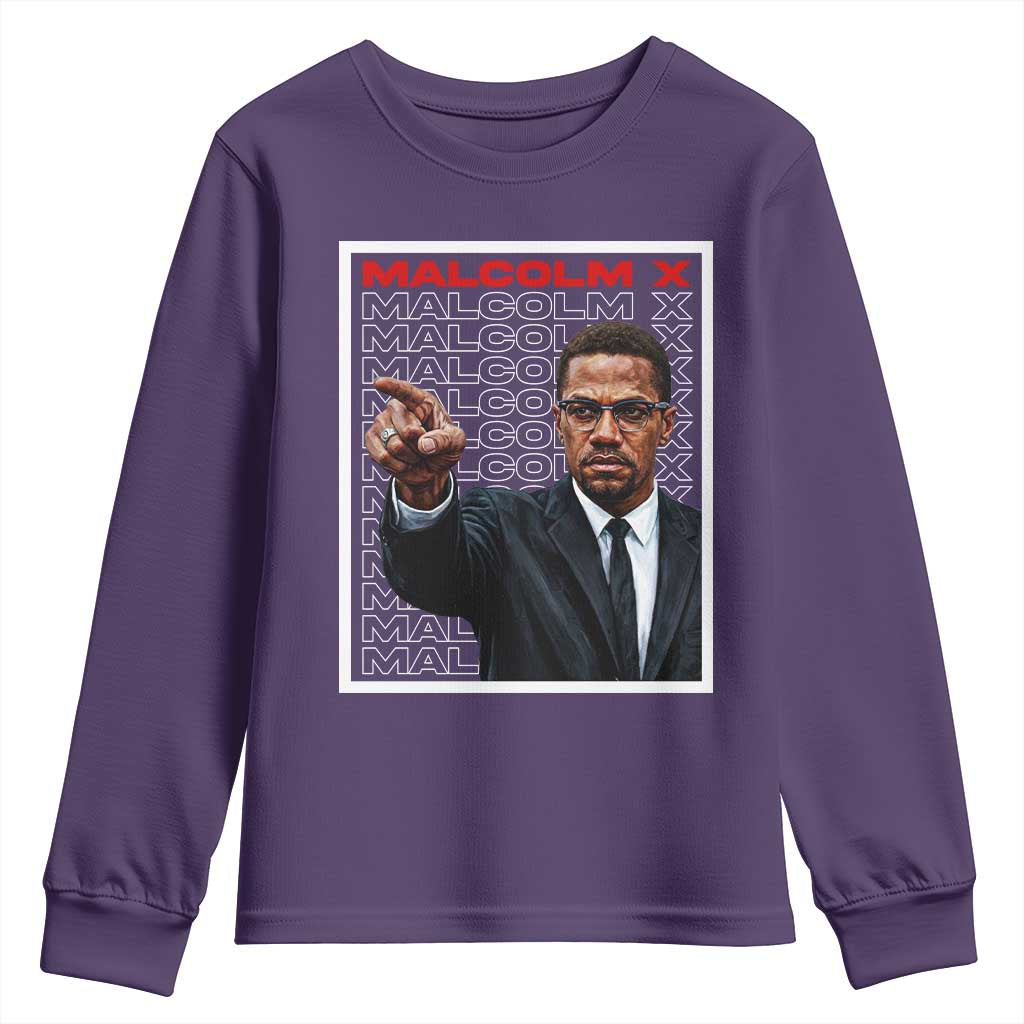 Malcolm X Legend Youth Sweatshirt African American Activist Legacy - African Pride