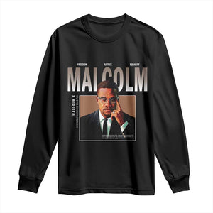 Black History Hero Malcolm X Long Sleeve Shirt Stumbling Is Not Falling TS12