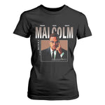 Black History Hero Malcolm X T Shirt For Women Stumbling Is Not Falling TS12