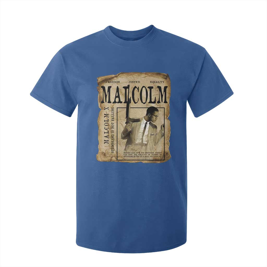 Malcolm X Historical Newspaper T Shirt For Kid Stumbling Is Not Falling Black History TS12