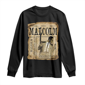 Malcolm X Historical Newspaper Long Sleeve Shirt Stumbling Is Not Falling Black History TS12