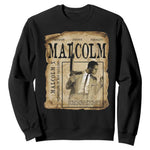 Malcolm X Historical Newspaper Sweatshirt Stumbling Is Not Falling Black History TS12