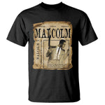 Malcolm X Historical Newspaper T Shirt Stumbling Is Not Falling Black History TS12