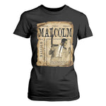 Malcolm X Historical Newspaper T Shirt For Women Stumbling Is Not Falling Black History TS12