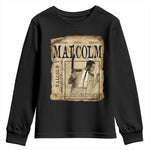 Malcolm X Historical Newspaper Youth Sweatshirt Stumbling Is Not Falling Black History TS12