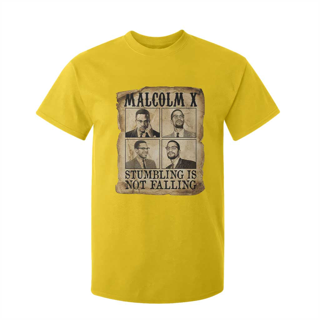 Malcolm X T Shirt For Kid Stumbling Is Not Falling Historical Poster TS12