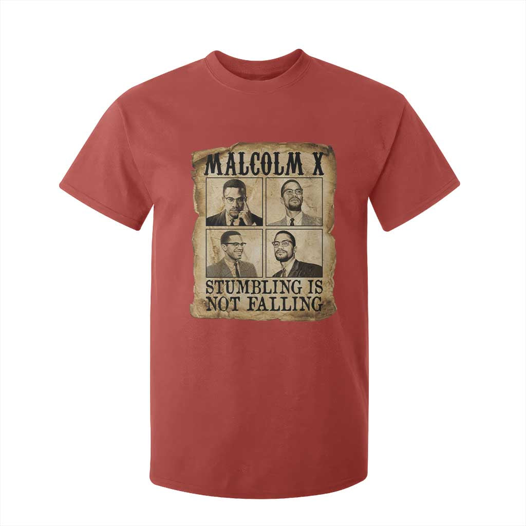 Malcolm X T Shirt For Kid Stumbling Is Not Falling Historical Poster TS12